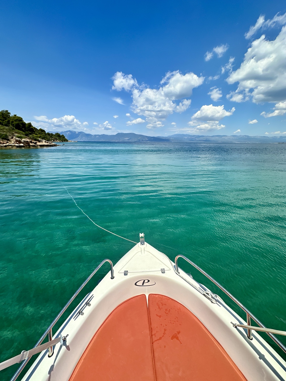 Boat charter view in Halkida