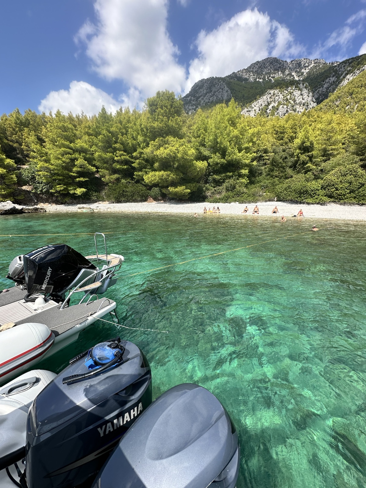 Coastal charter scene near Halkida