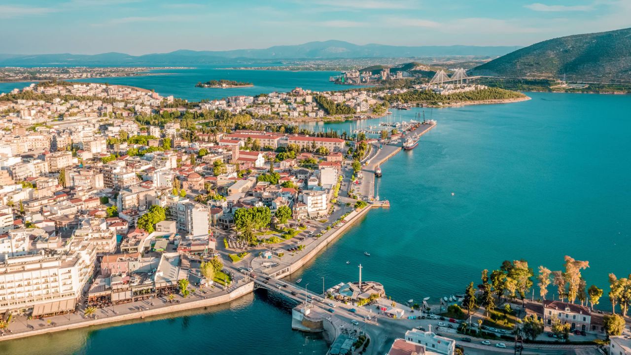 Waterfront view of Halkida